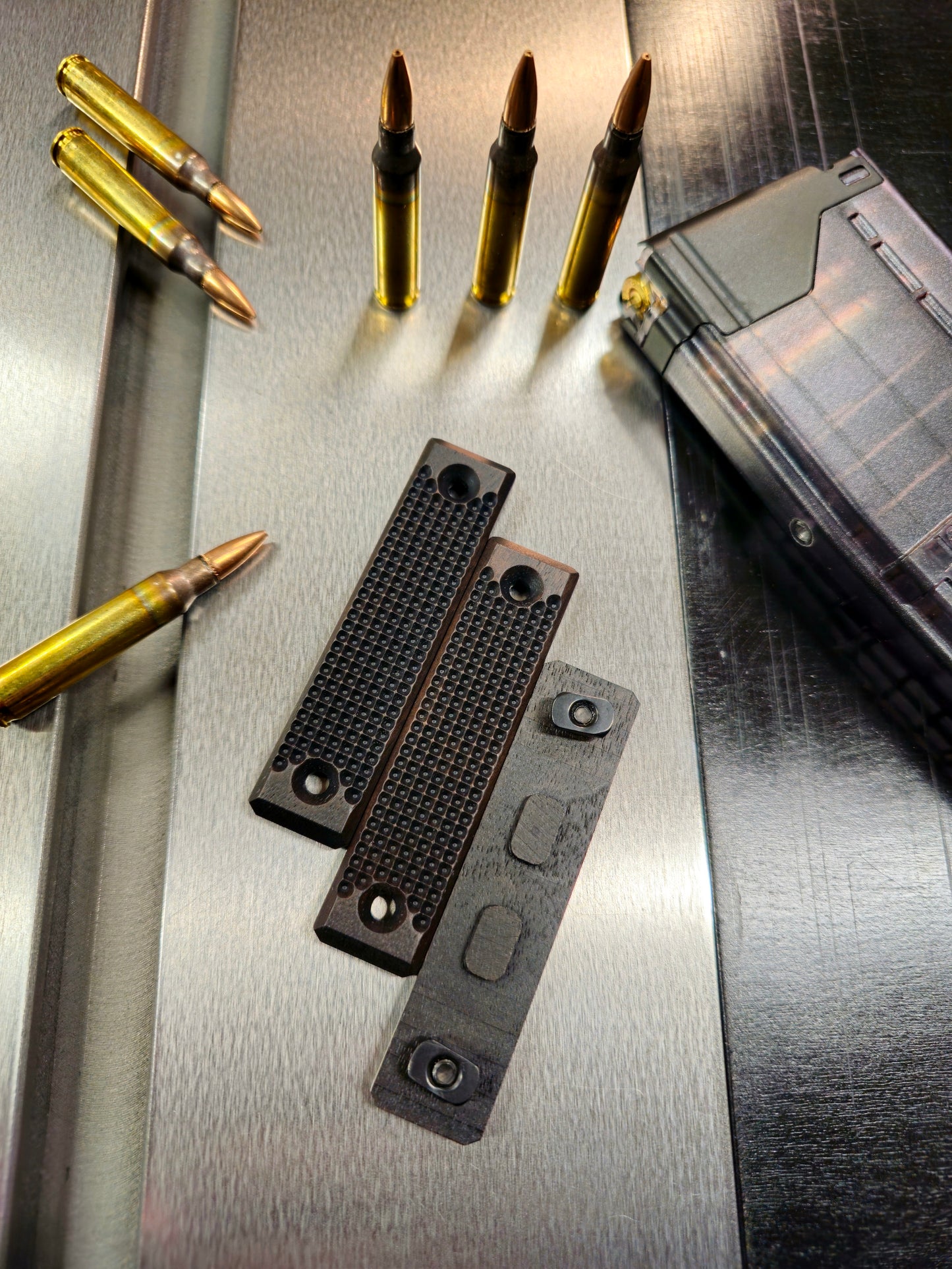 Blackout- Walnut M-lok Rail Covers. 2 Slot (3.125") *Set of 3*