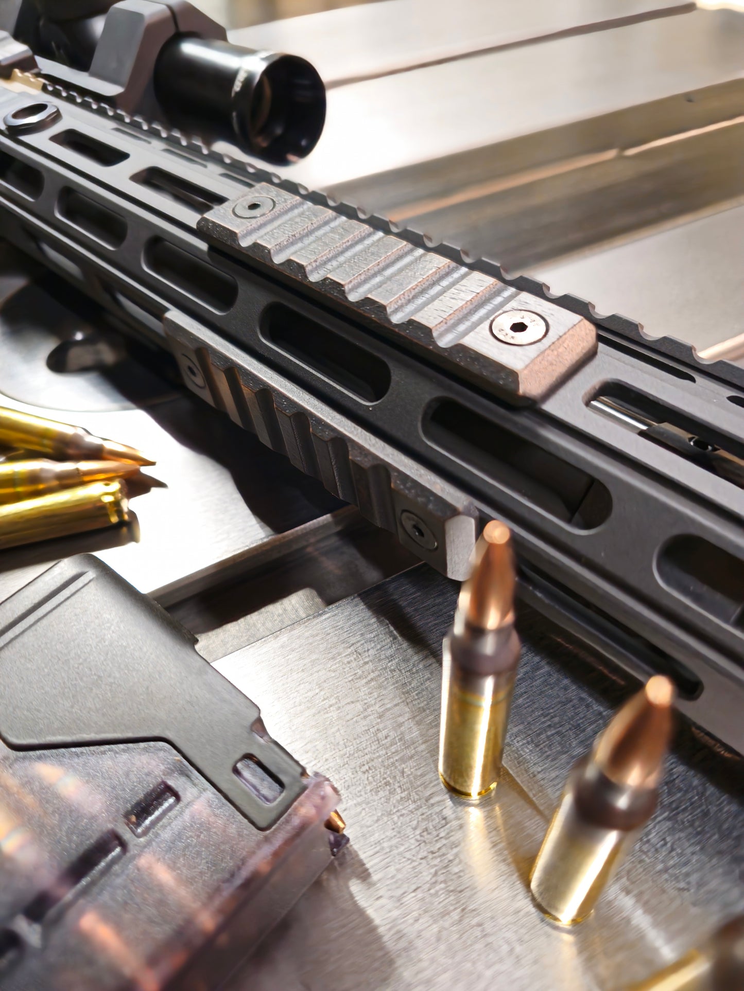 Blackout- Walnut M-lok Rail Covers. 2 Slot (3.125") *Set of 3*