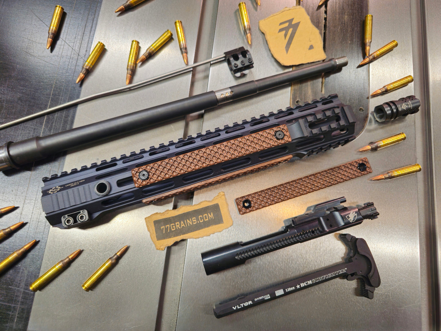 *New* Diamond Walnut Rail Covers with Washer, M-lok Or Keymod