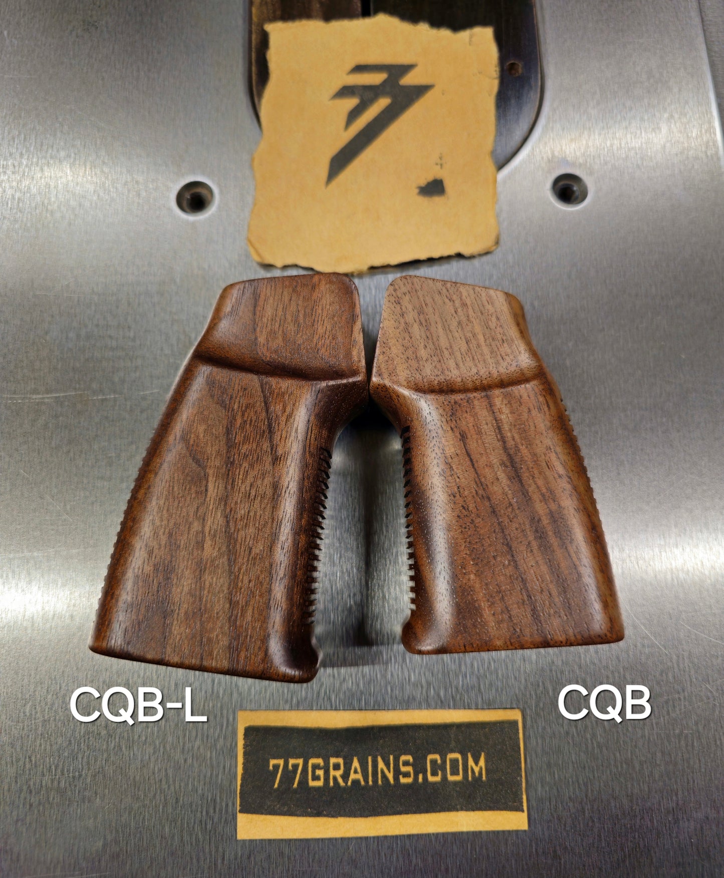 CQB-L Hardwood AR15 / M4 Pistol Grip, Walnut
