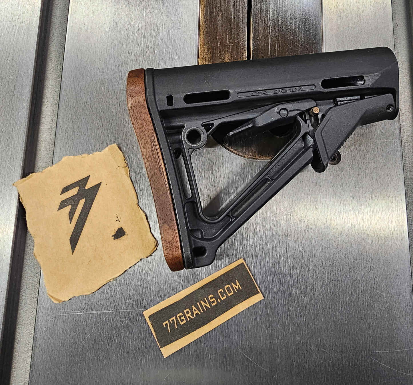 Walnut Butt-Pad for Magpul MOE stocks
