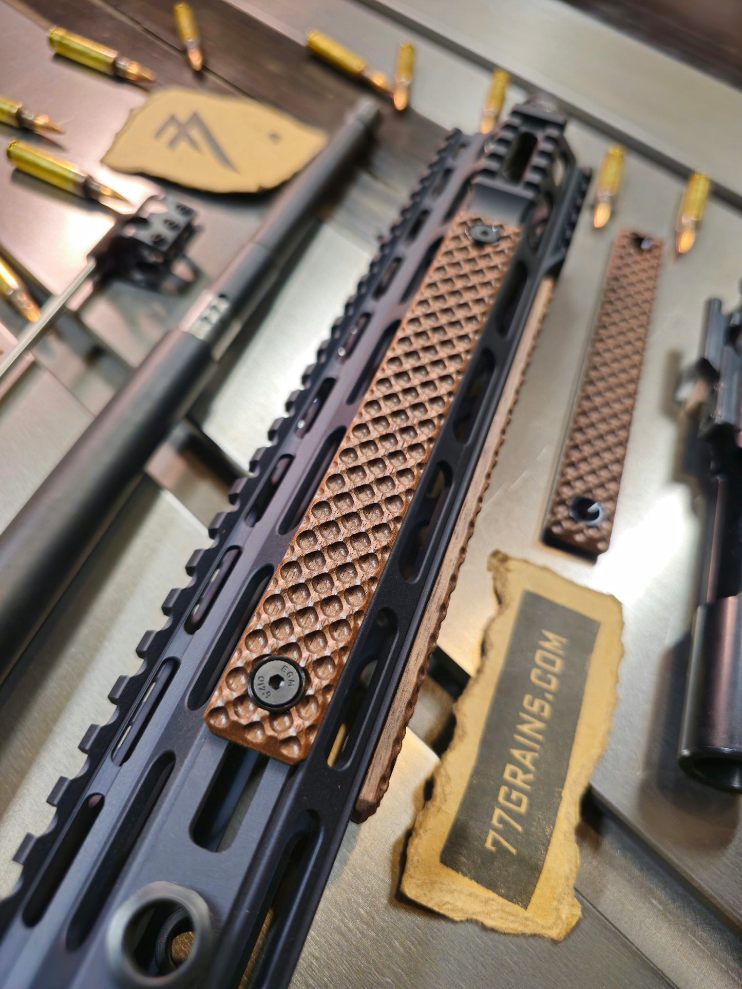 *New* Diamond Walnut Rail Covers with Washer, M-lok Or Keymod