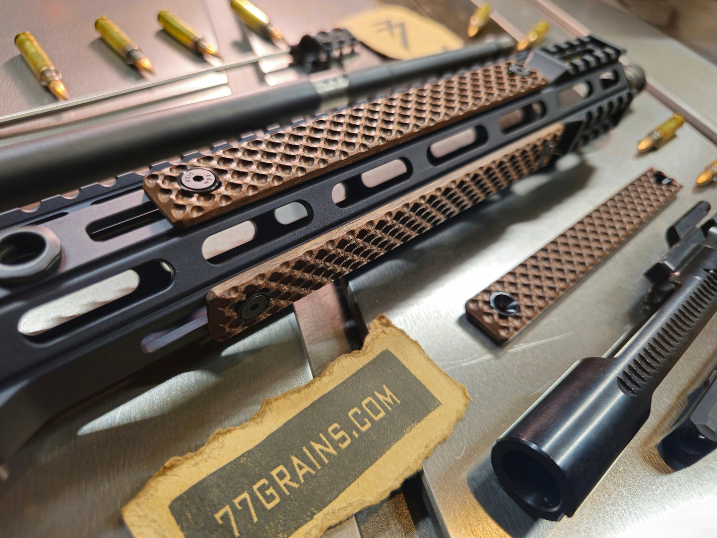 *New* Diamond Walnut Rail Covers with Washer, M-lok Or Keymod