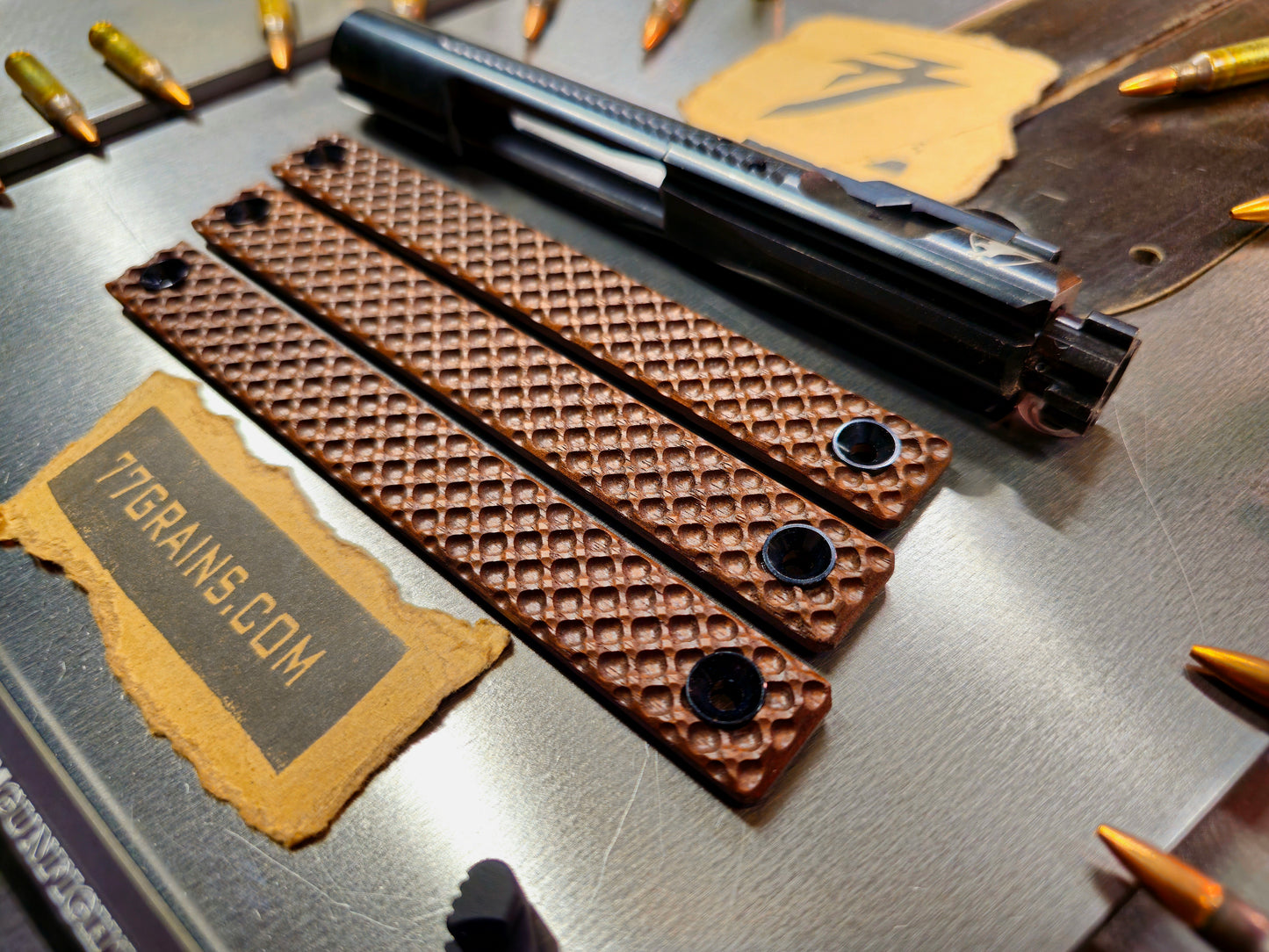 *New* Diamond Walnut Rail Covers with Washer, M-lok Or Keymod