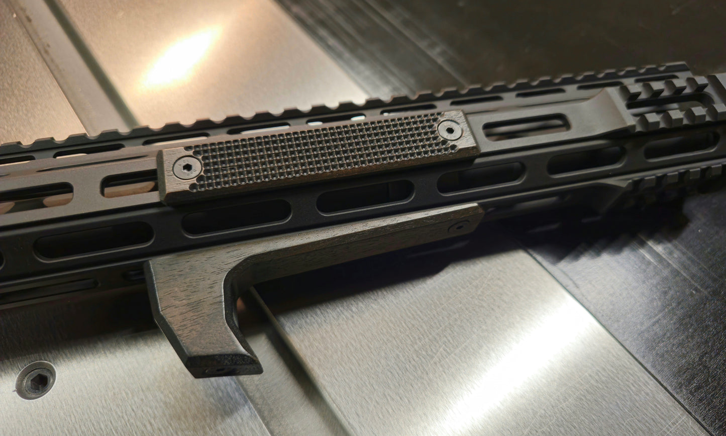 Walnut Angled Foregrip- M-lok, Long