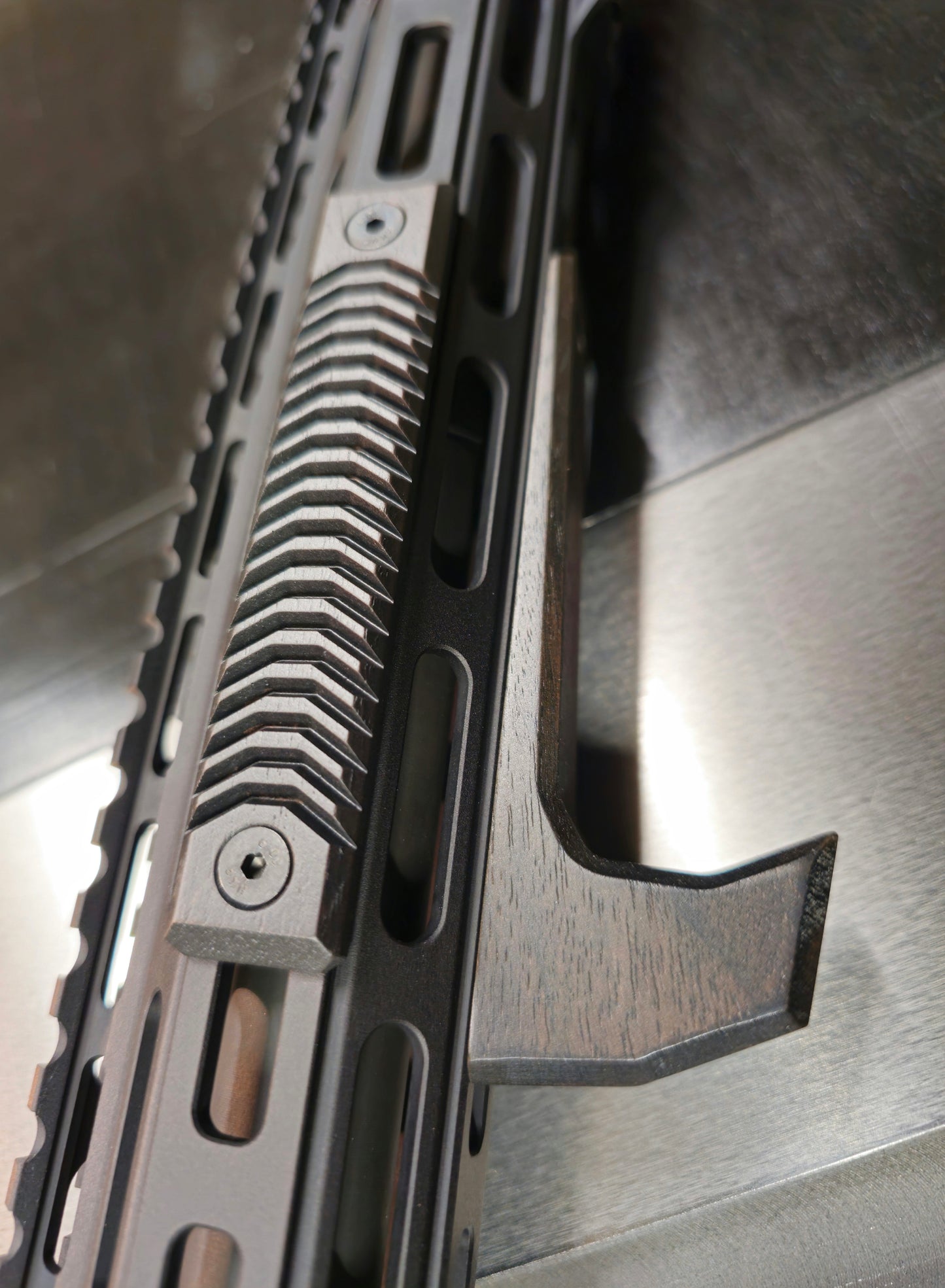 Walnut Angled Foregrip- M-lok, Long