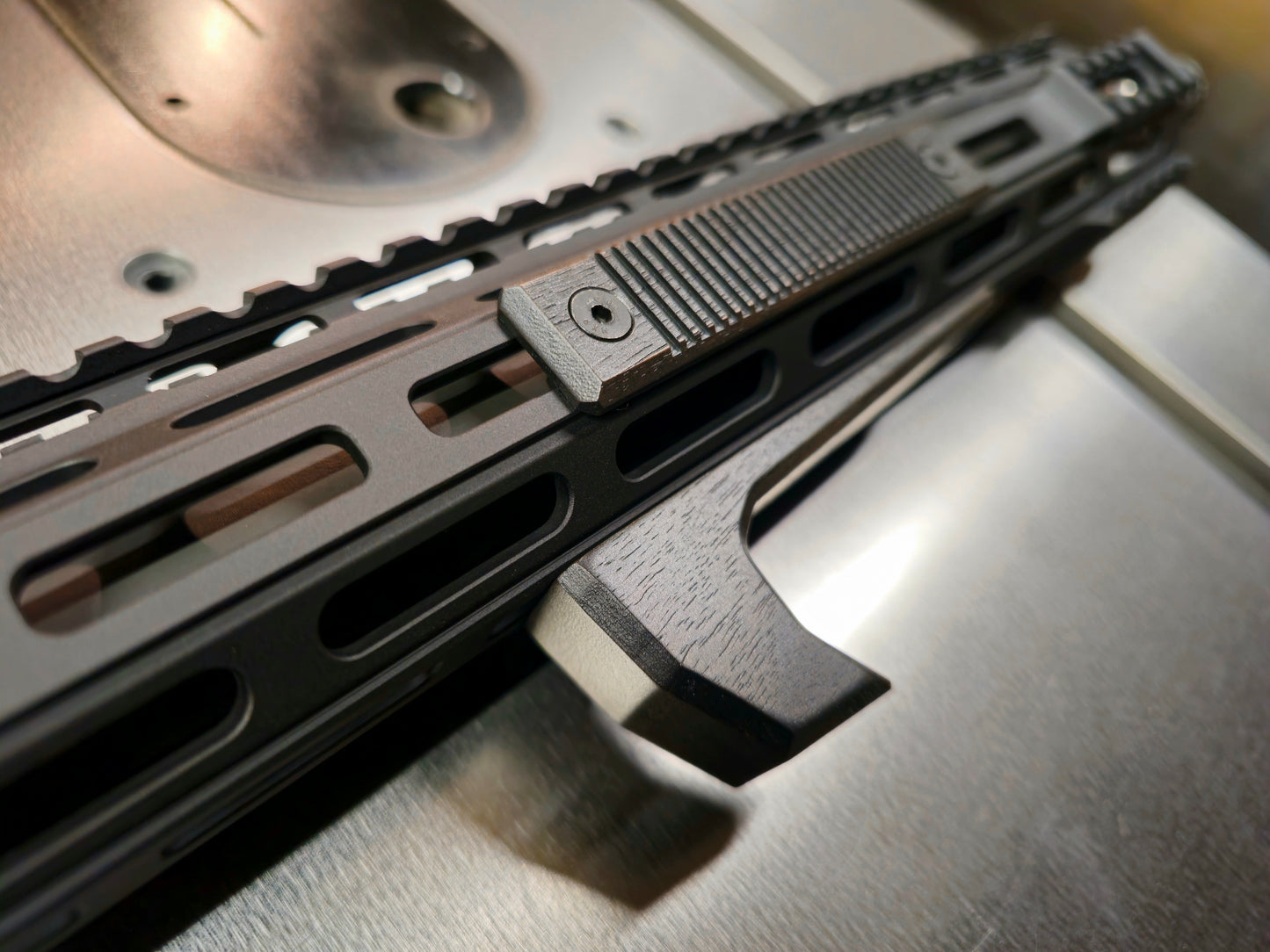 Walnut Angled Foregrip- M-lok, Long