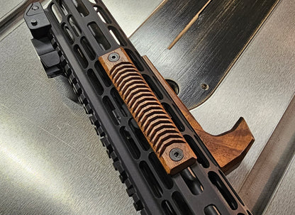 Walnut Angled Foregrip- M-lok, Long