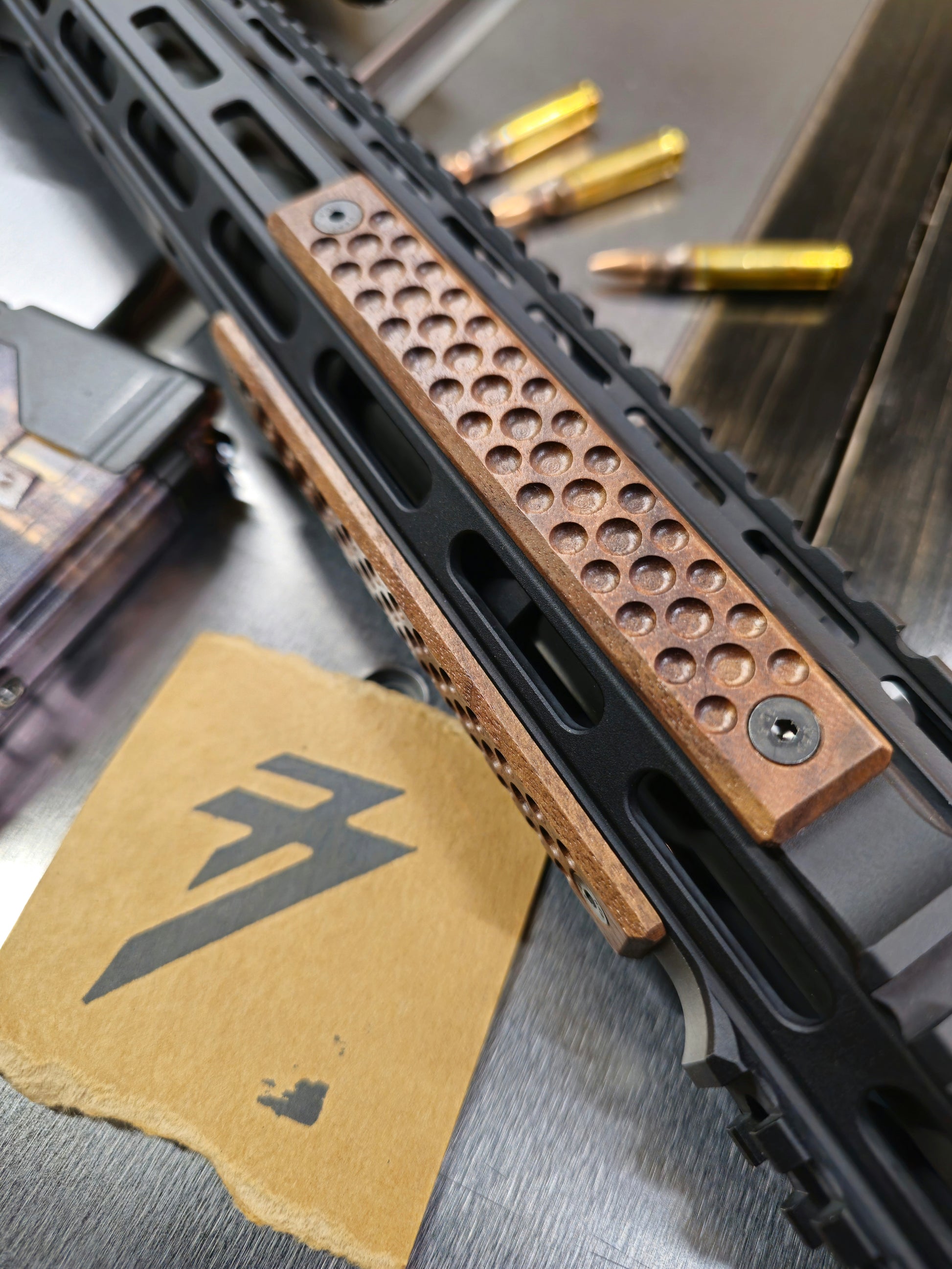 Dimple texture 4 slot mlok handguard panels