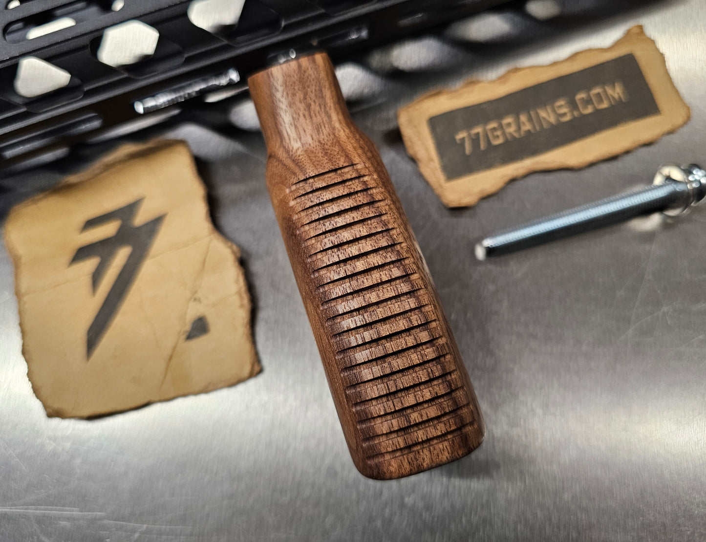 1 of 1 Finger Grooves Pistol grip