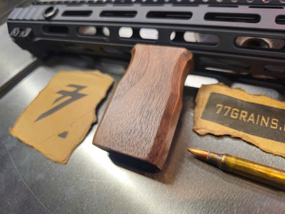 Straight Vertical Grip, Walnut, M-lok & Keymod