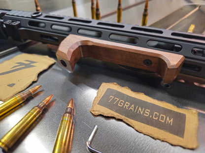 V2 Walnut Angled Foregrip- M-lok or Keymod