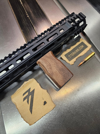 Straight Vertical Grip, Walnut, M-lok & Keymod