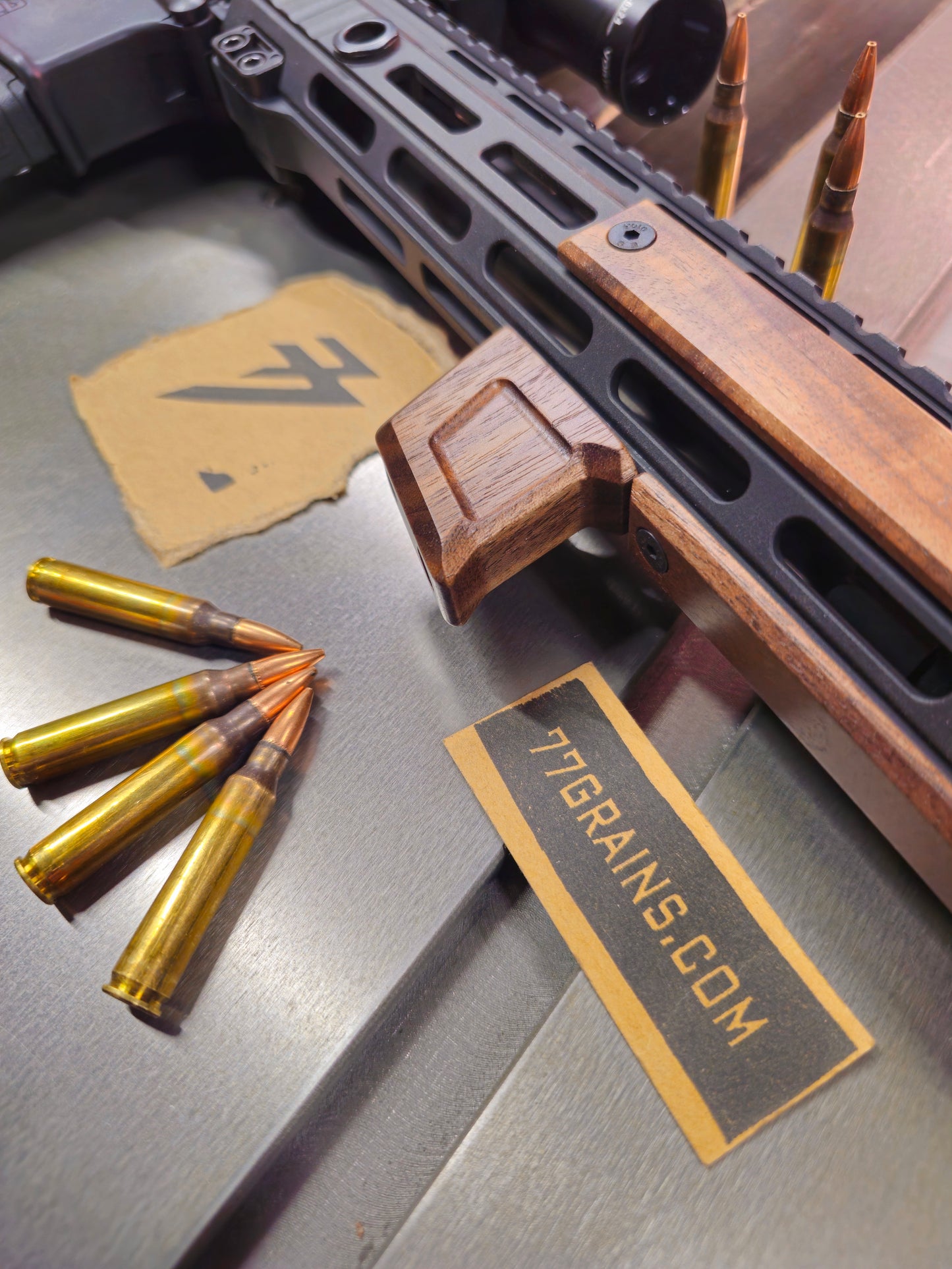 Walnut Hand Stop, M-lok or Keymod