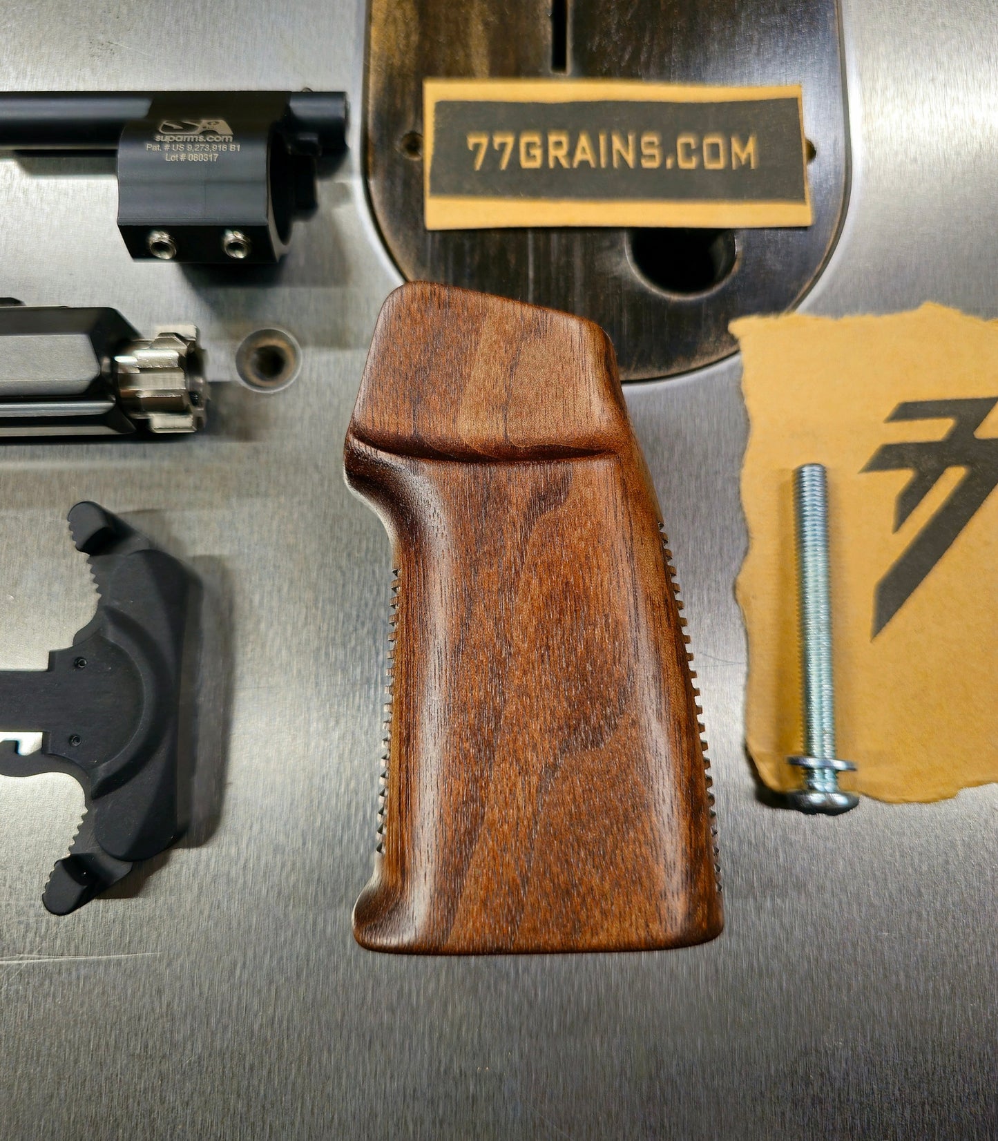 CQB-L Hardwood AR15 / M4 Pistol Grip, Walnut