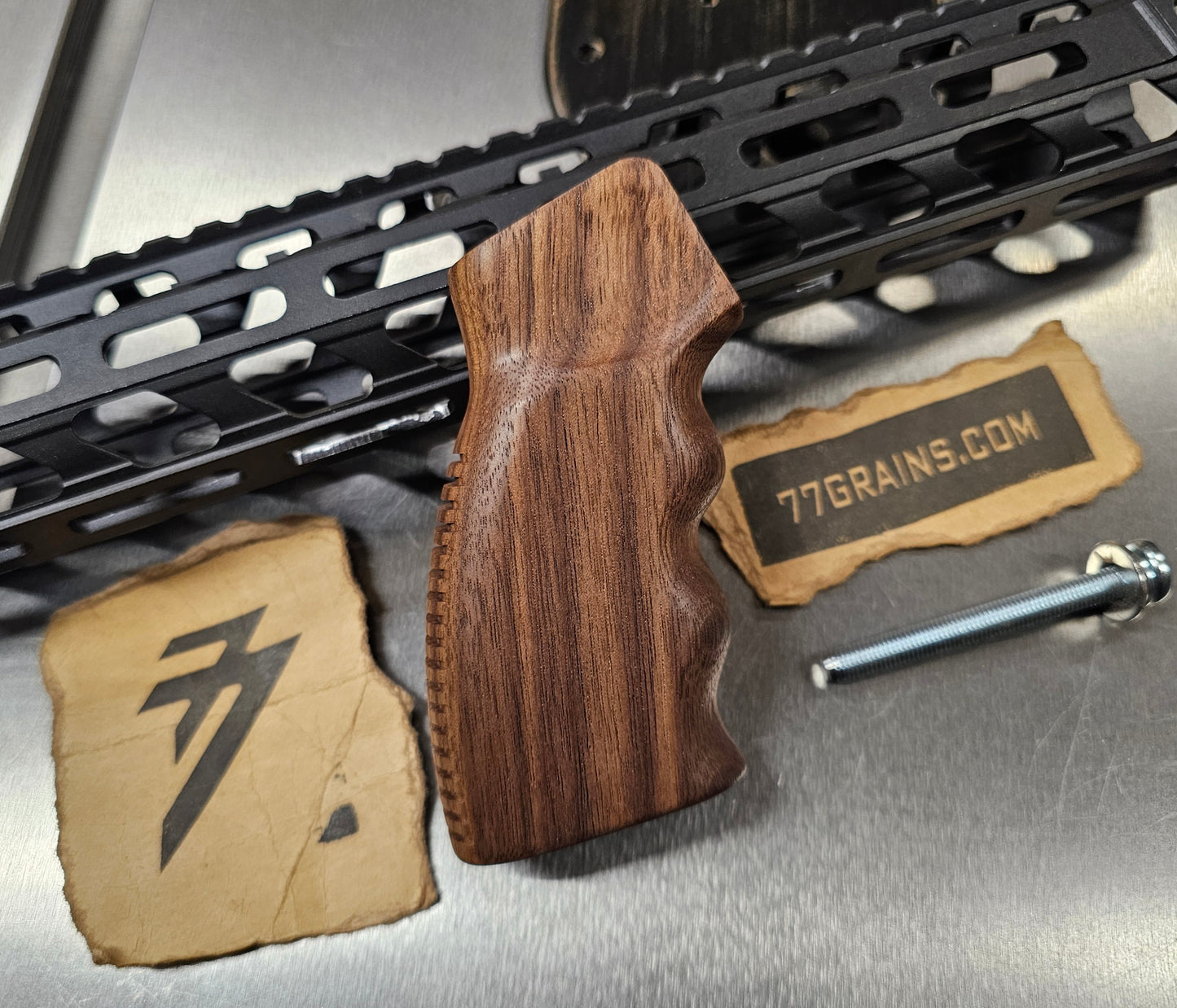 1 of 1 Finger Grooves Pistol grip