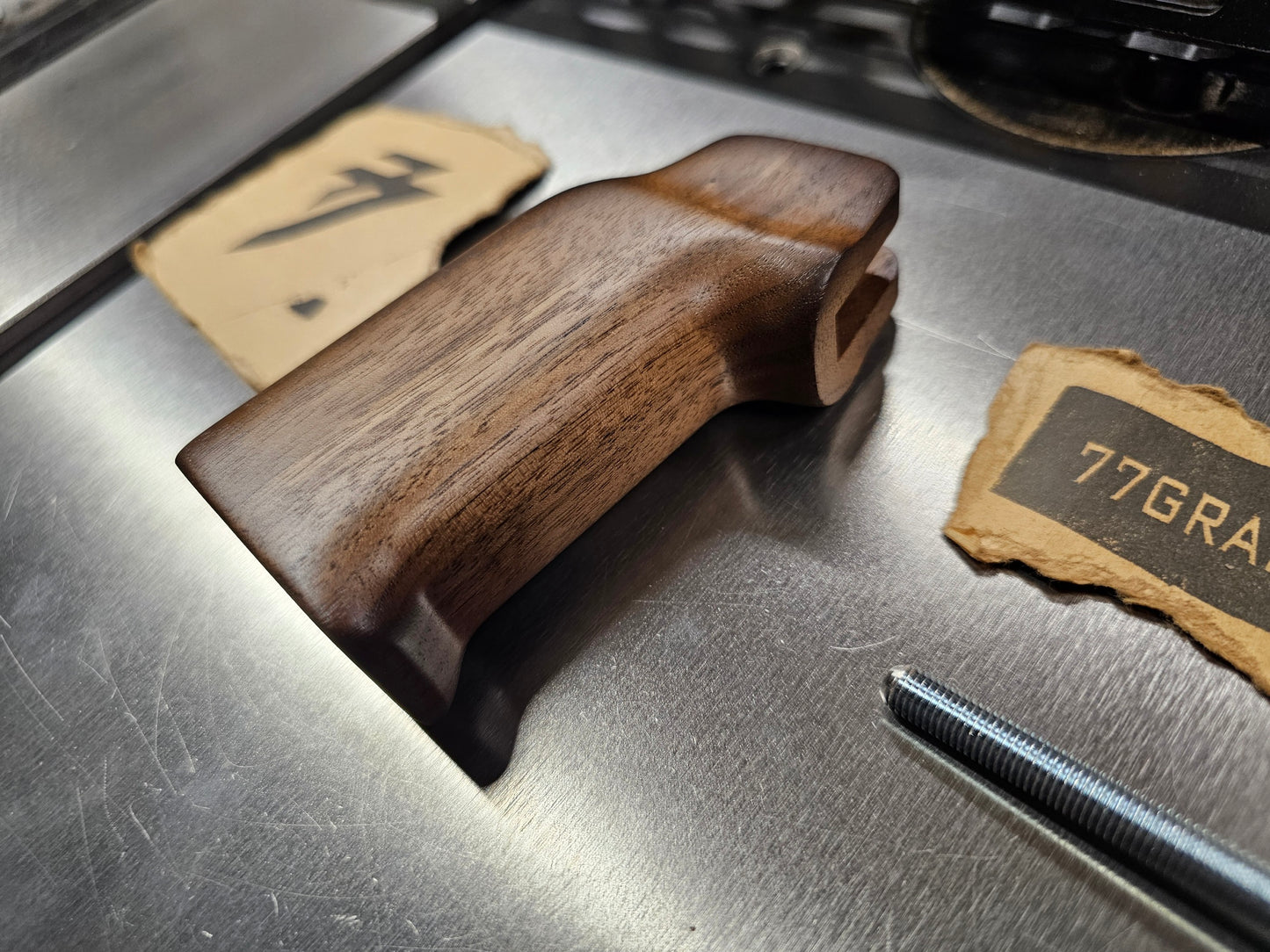 1 of 1 K2 Style Walnut Pistol Grip