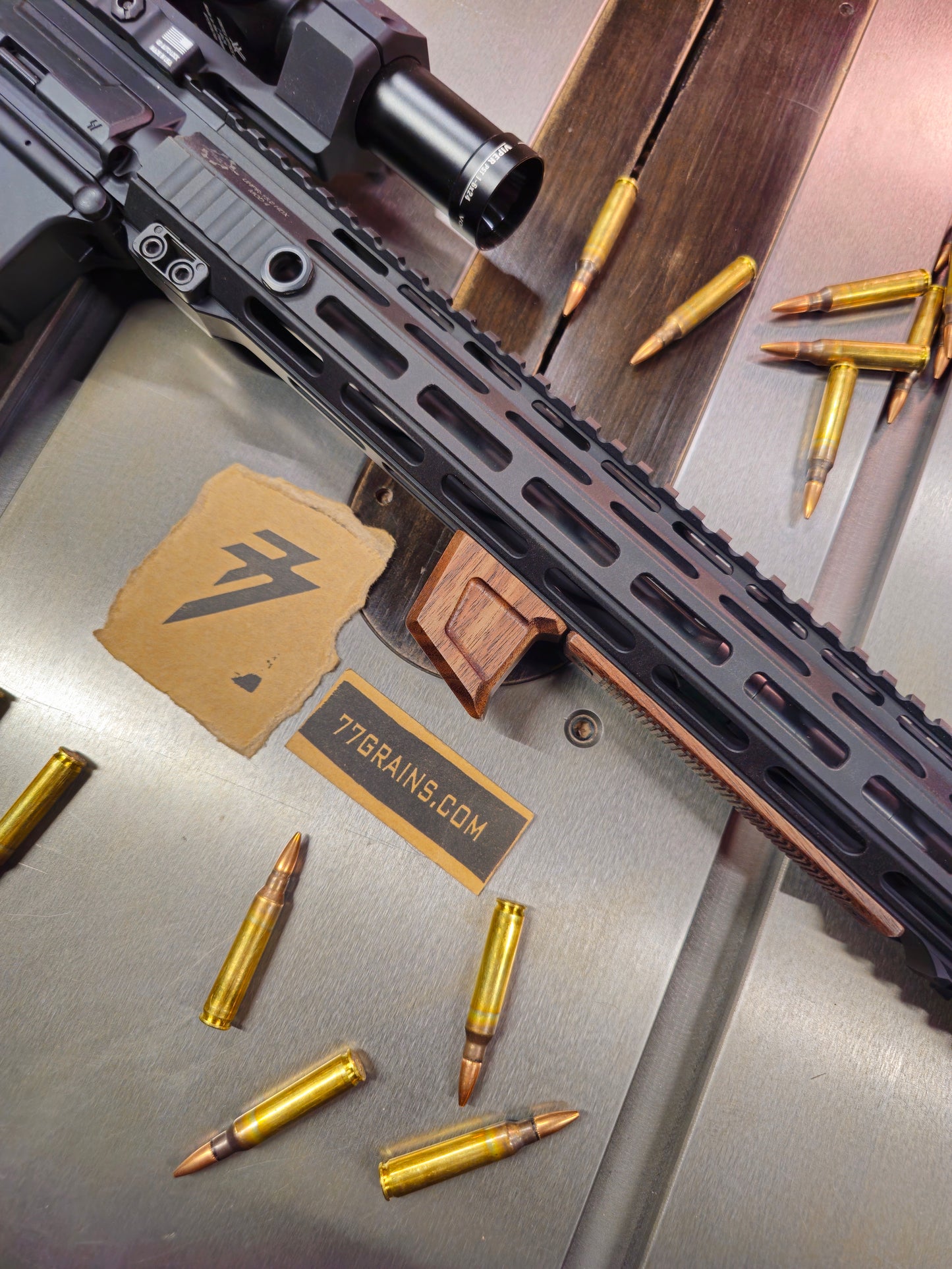 Walnut Hand Stop, M-lok or Keymod