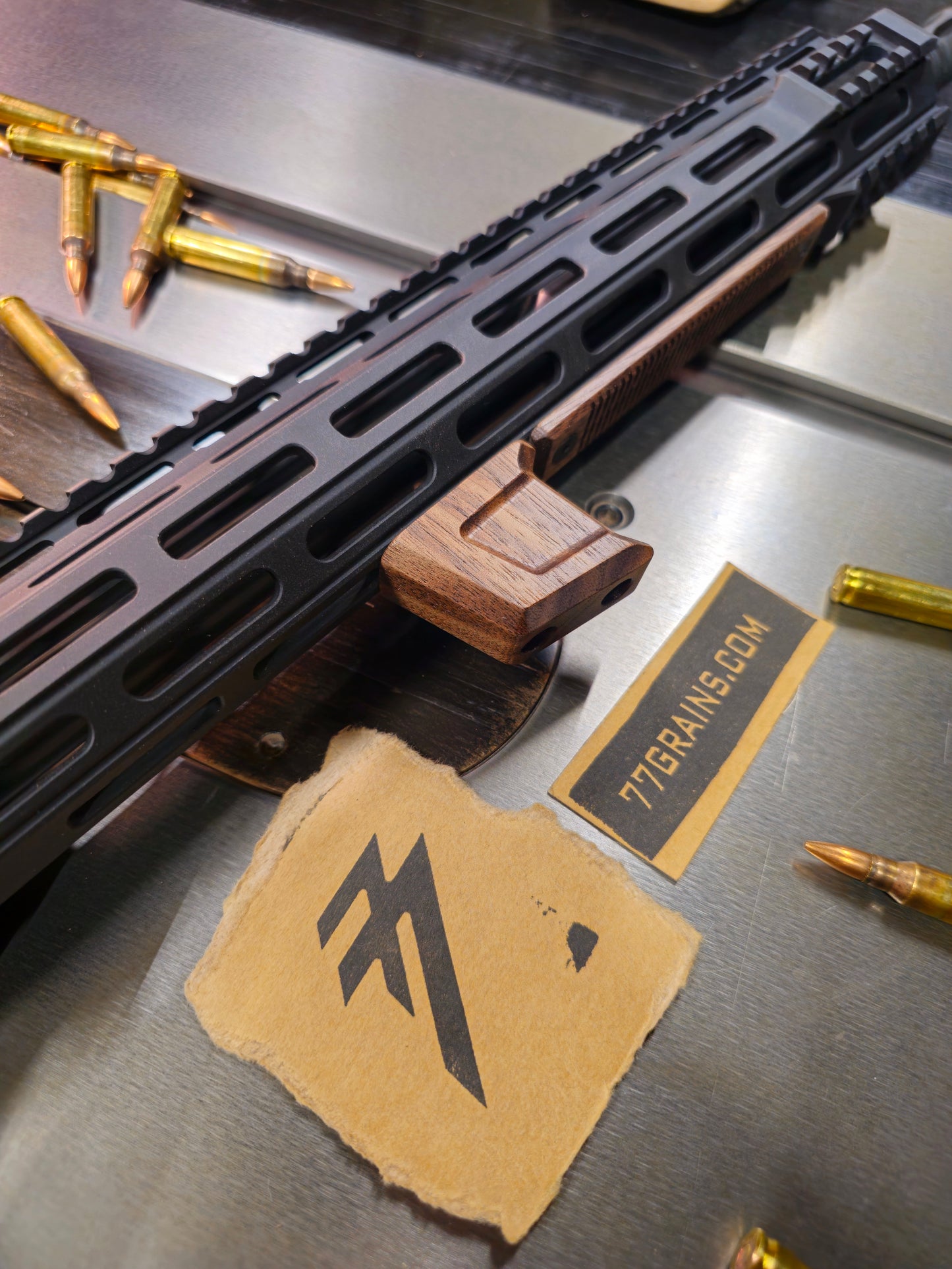 Walnut Hand Stop, M-lok or Keymod